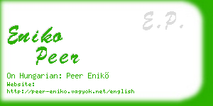 eniko peer business card